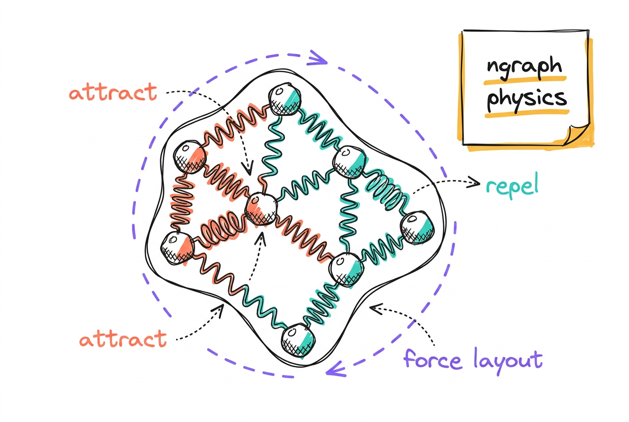 Force-directed layout, vendored from anvaka's vs